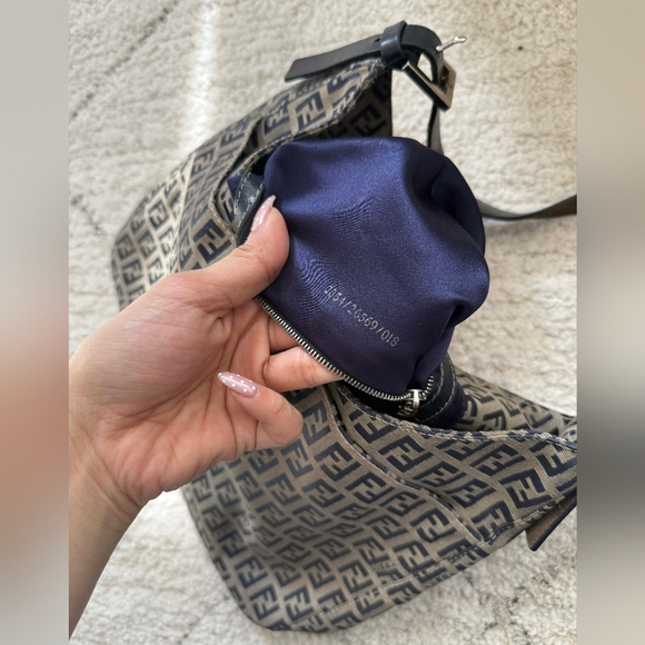SOLD!! Fendi vintage Zucchino shoulder bag - Picture 13 of 16